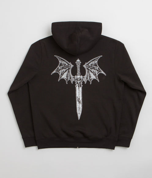 Dungeon Night Wing Full Zip Hoodie - Black