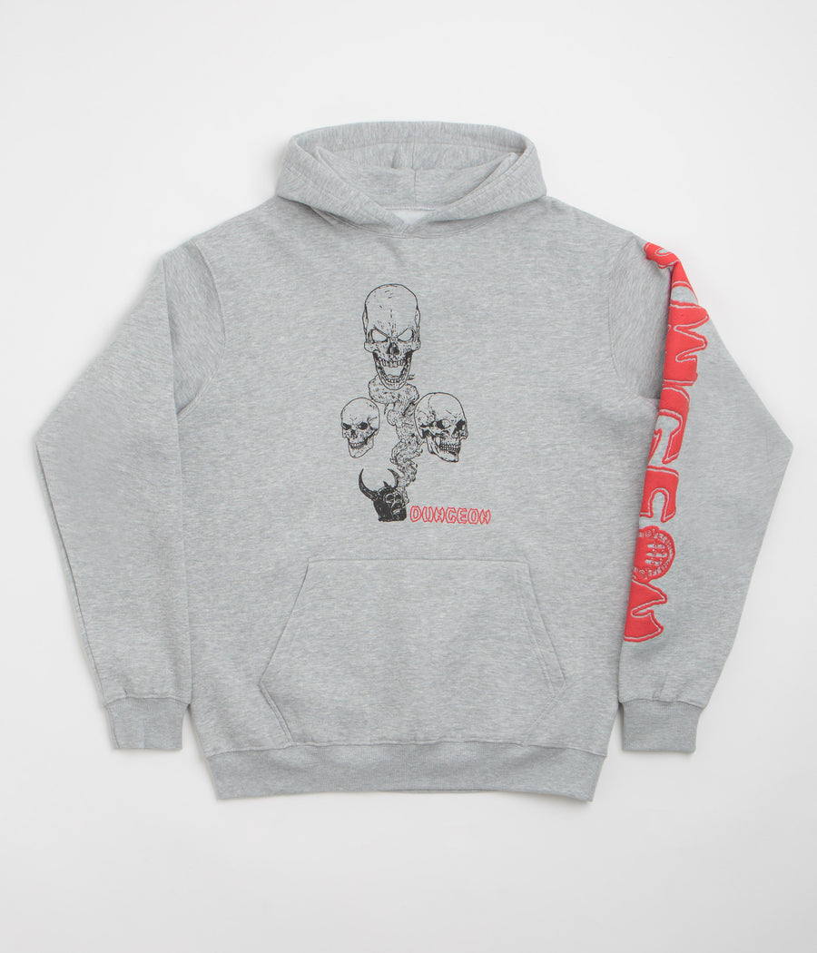 Dungeon No Body Lives Hoodie - Grey