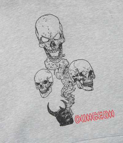Dungeon No Body Lives Hoodie - Grey