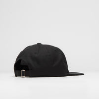 Dungeon Organic Logo Cap in Black and Neon Orange thumbnail