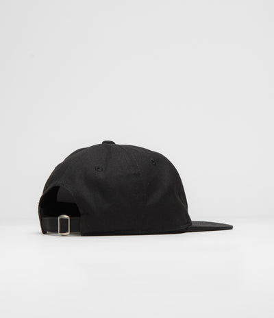 Dungeon Organic Logo Cap in Black and Neon Orange