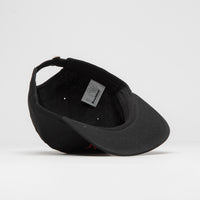Dungeon Organic Logo Cap in Black and Neon Orange thumbnail