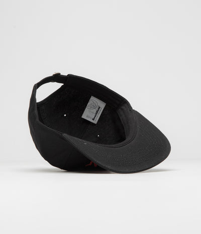 Dungeon Organic Logo Cap in Black and Neon Orange