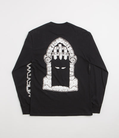 Dungeon Portcullis Logo Long Sleeve T-Shirt in Black