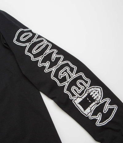 Dungeon Portcullis Logo Long Sleeve T-Shirt in Black