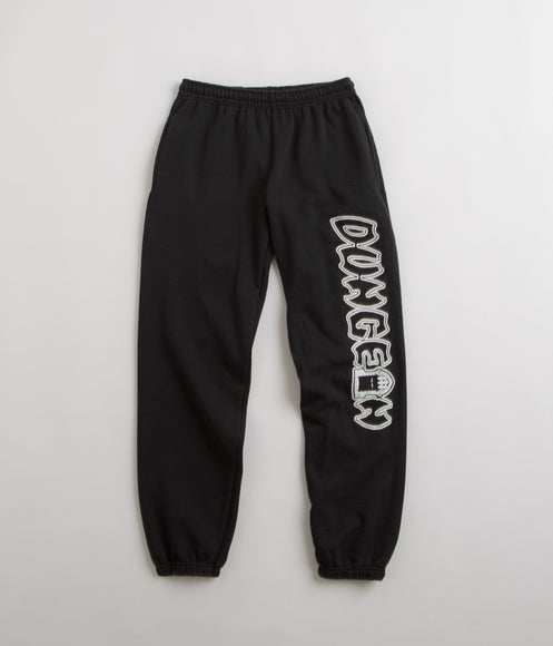 Dungeon Portcullis Logo Sweatpants - Black