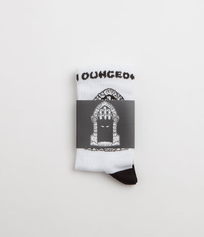 Dungeon Portcullis Socks - White