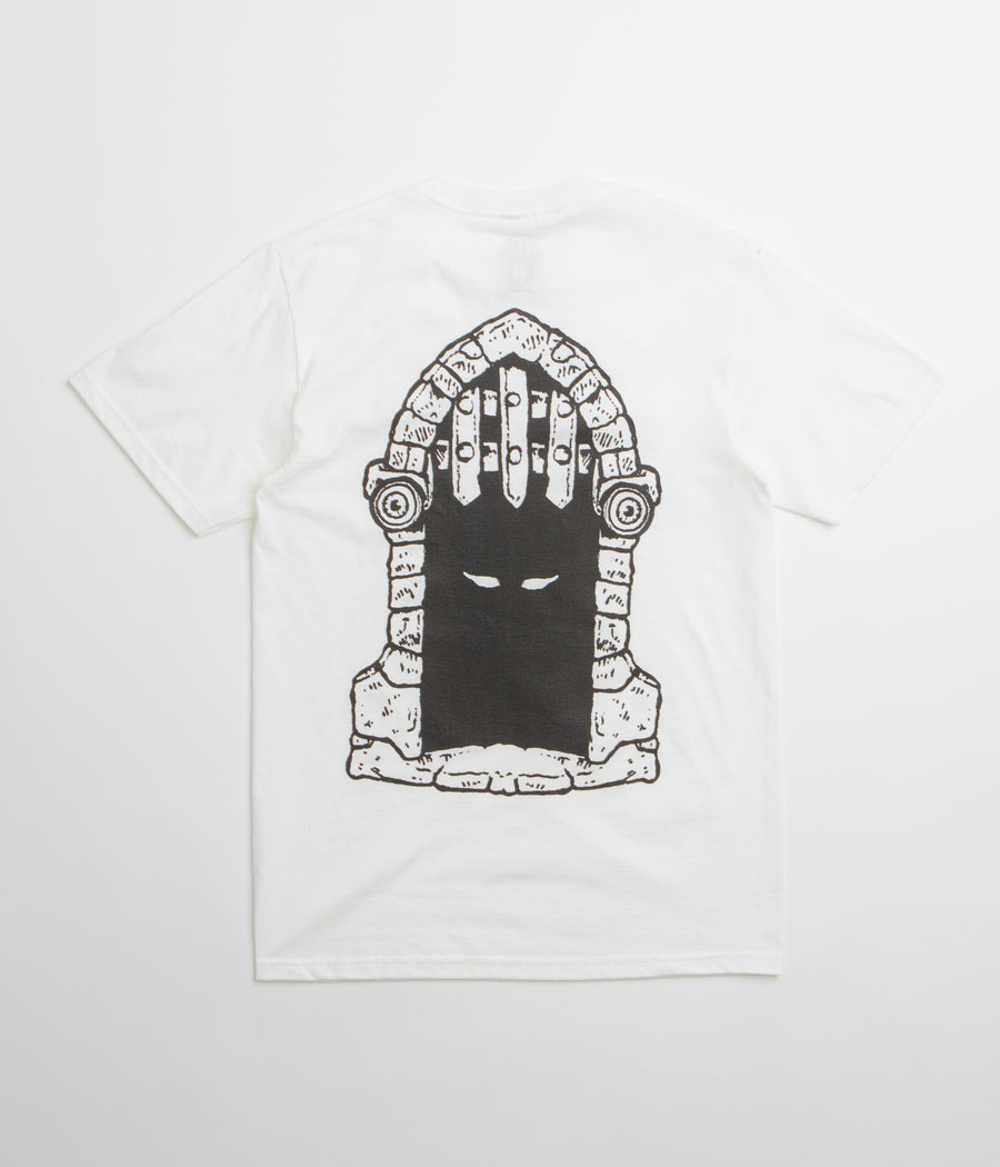 Dungeon Portcullis T-Shirt in White and Black