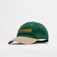 Dungeon Scrawl Logo Brushed Canvas Cap in Green Taupe and Copper thumbnail