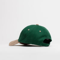 Dungeon Scrawl Logo Brushed Canvas Cap in Green Taupe and Copper thumbnail