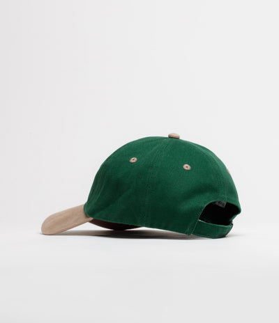 Dungeon Scrawl Logo Brushed Canvas Cap in Green Taupe and Copper