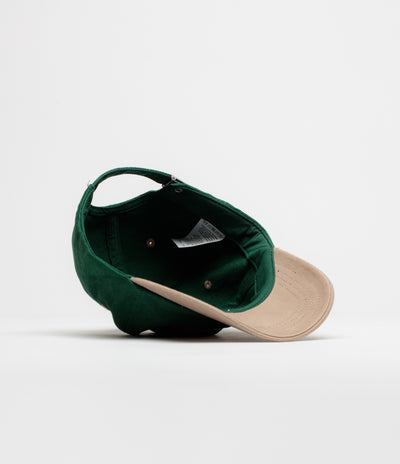 Dungeon Scrawl Logo Brushed Canvas Cap in Green Taupe and Copper