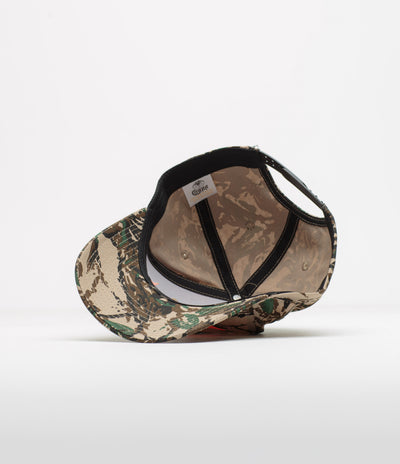 Dungeon Scrawl Logo Camo Cap - Camo / Orange