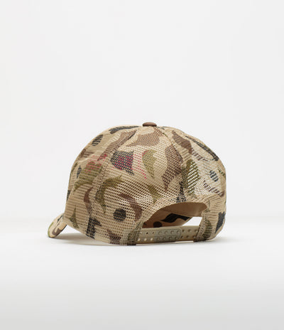 Dungeon Scrawl Logo Camo Cap in Sand Camo and Pink