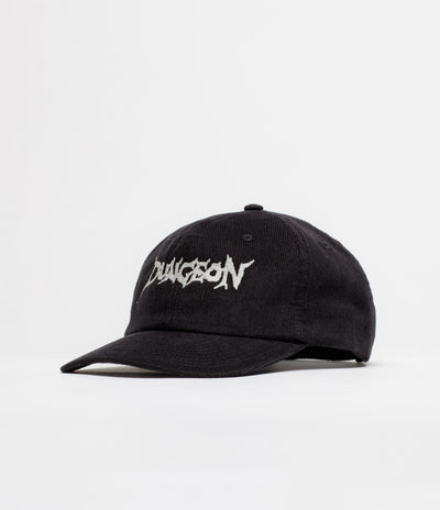 Dungeon Scrawl Logo Cord Cap in Black and Glow In The Dark