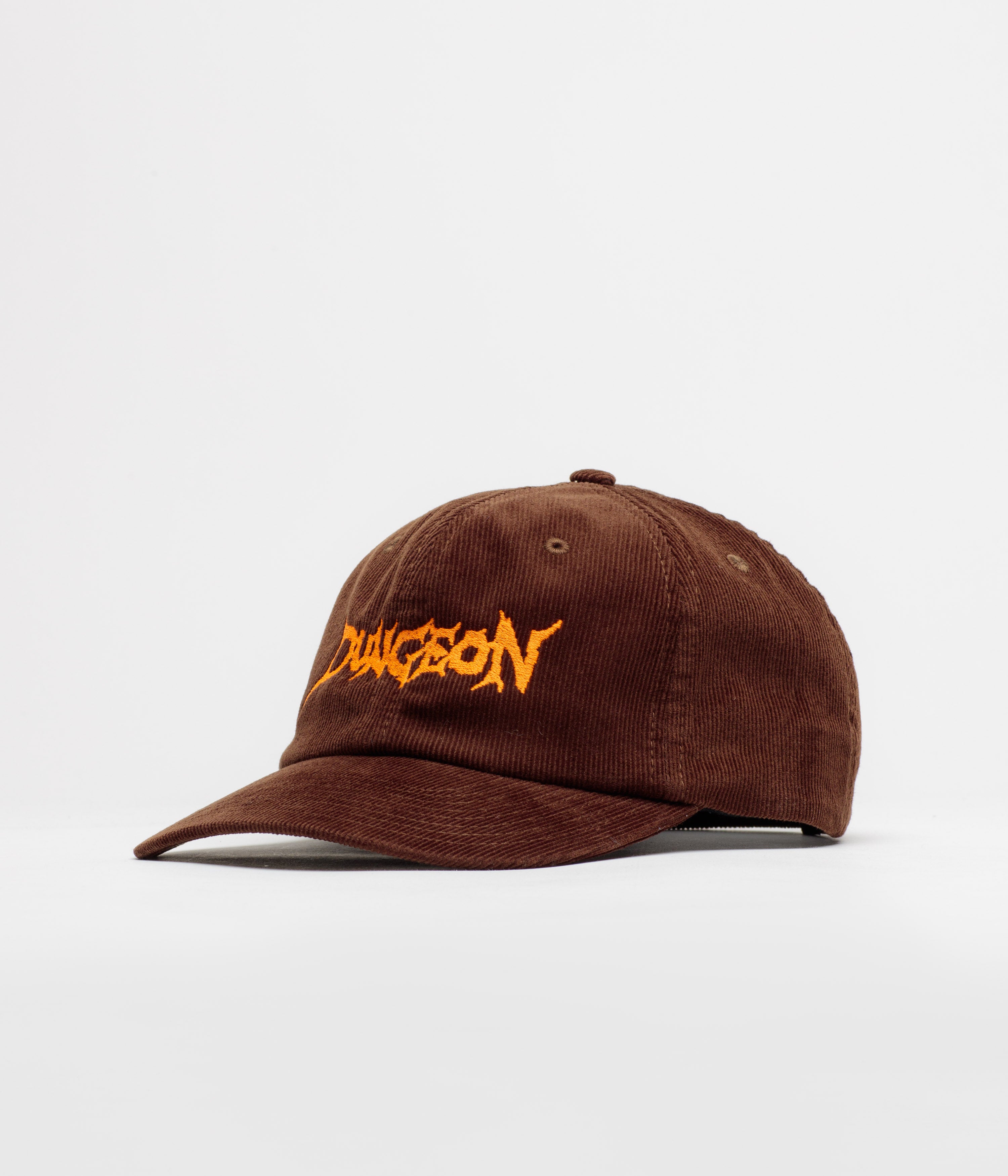 Dungeon Scrawl Logo Cord Cap - Orange / Chocolate