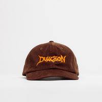 Dungeon Scrawl Logo Cord Cap in Orange and Chocolate thumbnail