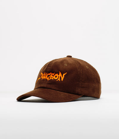 Dungeon Scrawl Logo Cord Cap - Orange / Chocolate