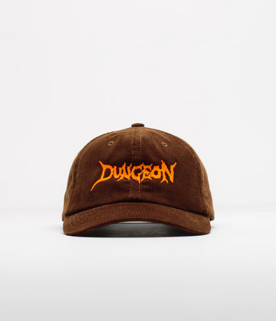 Dungeon Scrawl Logo Cord Cap - Orange / Chocolate