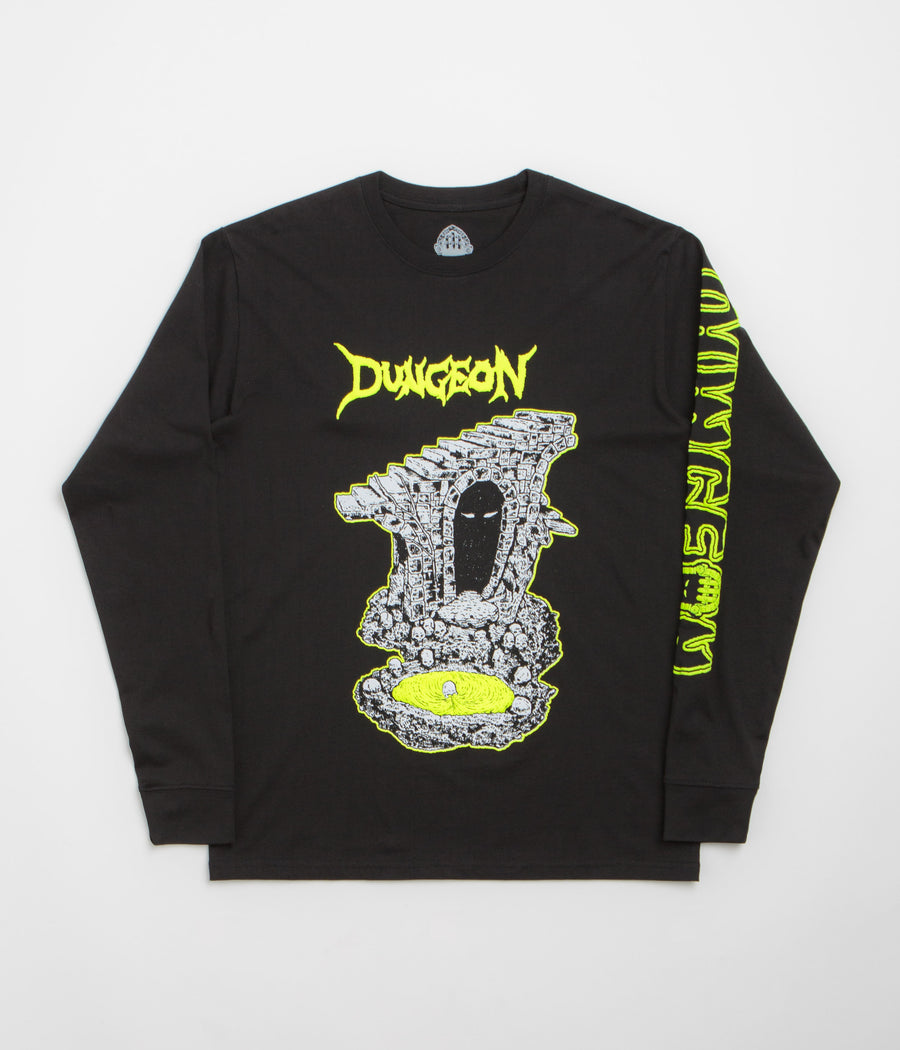 Dungeon Still Life Long Sleeve T-Shirt - Black / Green