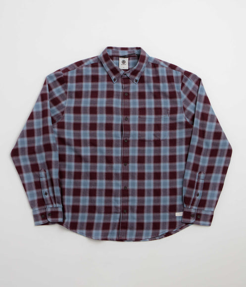Element Button Down Flannel Shirt - Zinfandel Checks