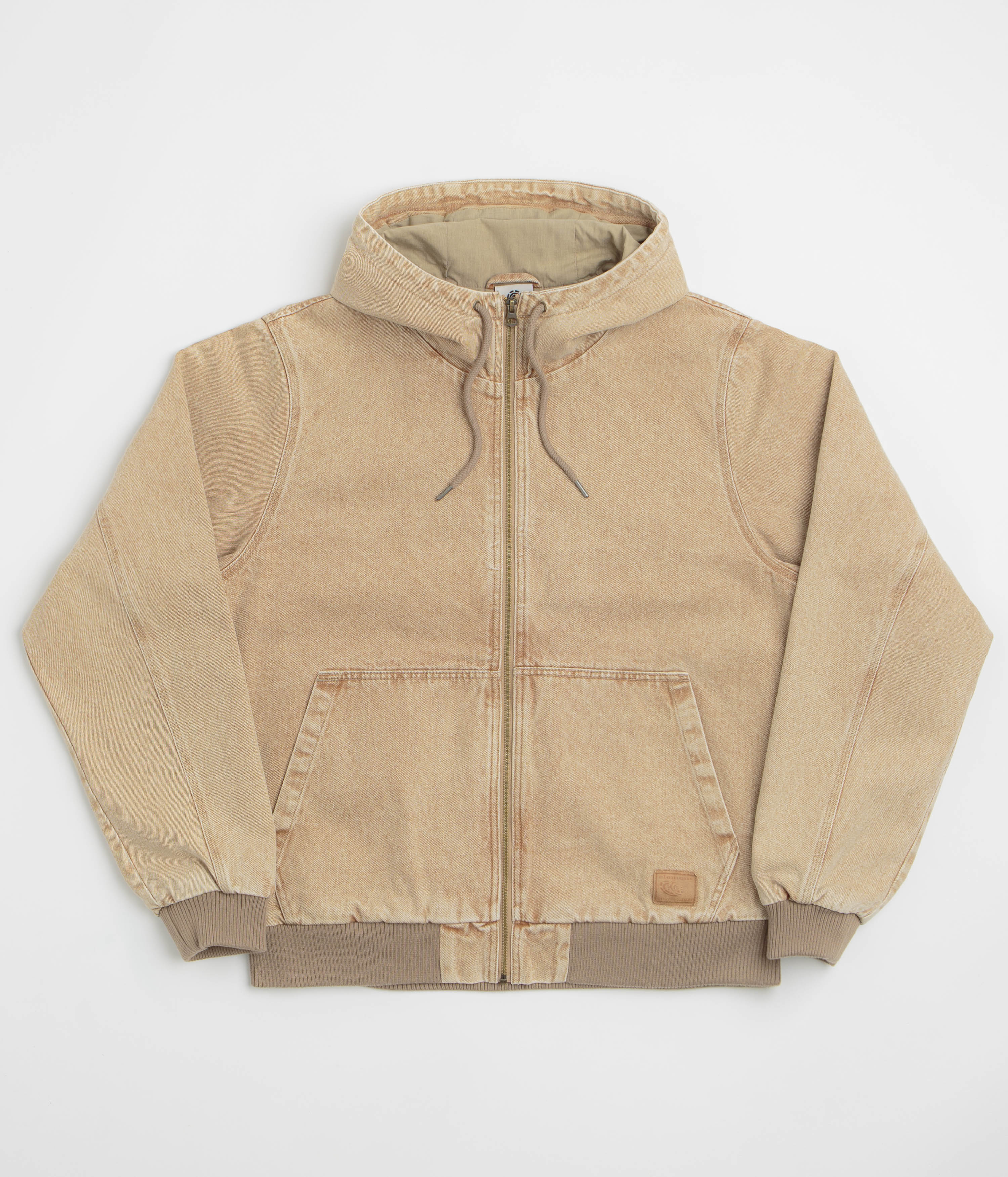 Element Dulcey Denim Jacket in Beige Tint Wash