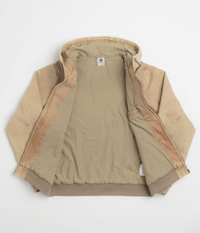 Element Dulcey Denim Jacket in Beige Tint Wash