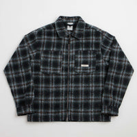 Element Fuzzy Check Zip Overshirt - Dark Slate Brushed Plaid thumbnail