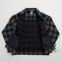 Element Fuzzy Check Zip Overshirt - Dark Slate Brushed Plaid thumbnail