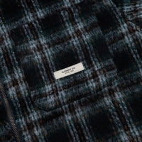 Element Fuzzy Check Zip Overshirt - Dark Slate Brushed Plaid thumbnail