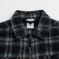 Element Fuzzy Check Zip Overshirt - Dark Slate Brushed Plaid thumbnail