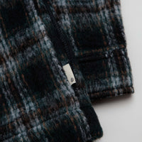 Element Fuzzy Check Zip Overshirt - Dark Slate Brushed Plaid thumbnail