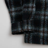 Element Fuzzy Check Zip Overshirt - Dark Slate Brushed Plaid thumbnail