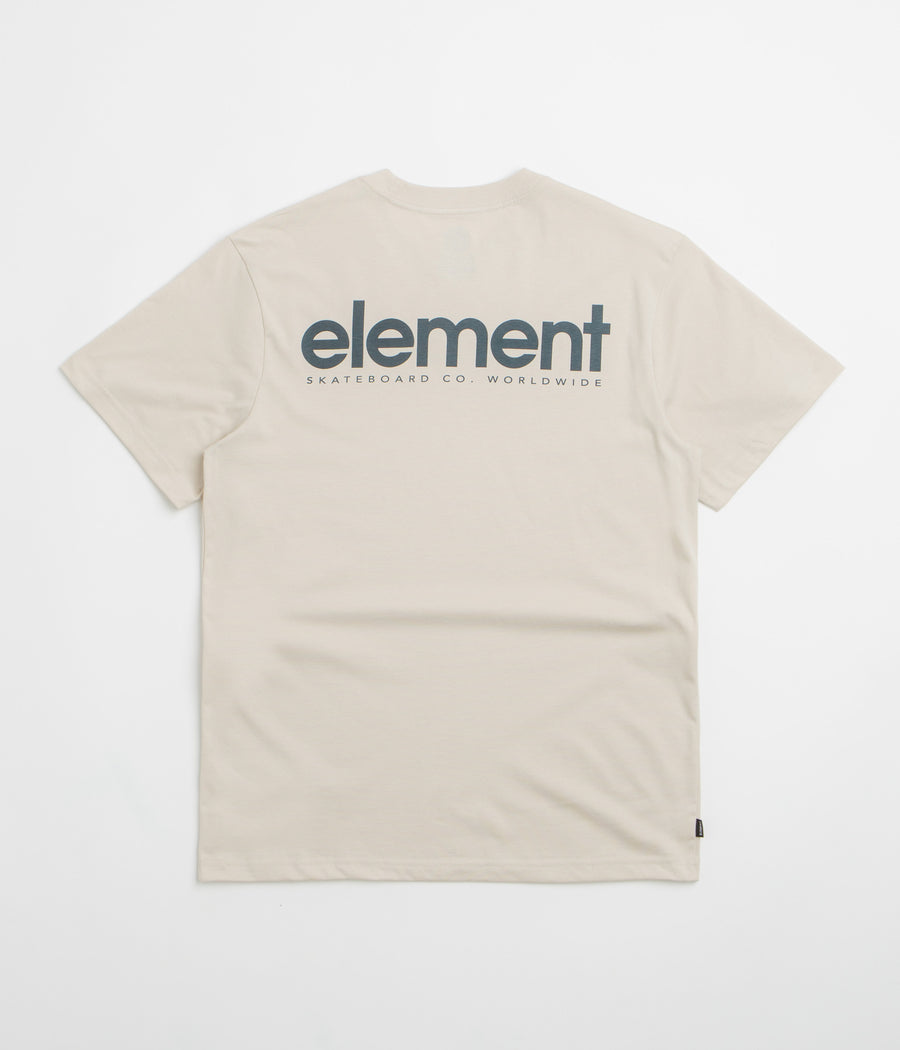 Element Lowcase Back Print T-Shirt in Oat Milk