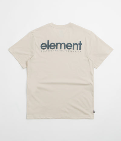 Element Lowcase Back Print T-Shirt in Oat Milk
