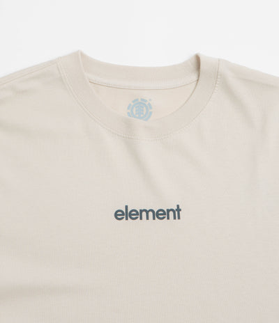 Element Lowcase Back Print T-Shirt in Oat Milk