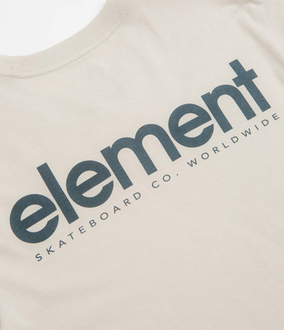Element Lowcase Back Print T-Shirt in Oat Milk