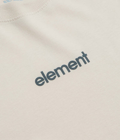 Element Lowcase Back Print T-Shirt in Oat Milk