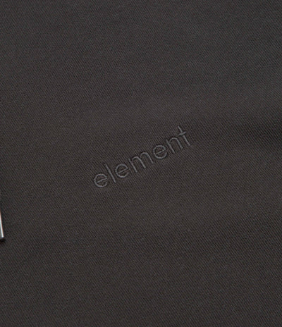 Element Lowcase Pigment Hoodie in Off Black