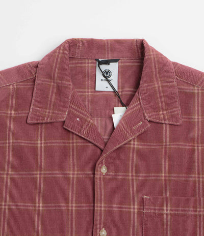 Element Relax Corduroy Short Sleeve Shirt in Nocturne and Oat