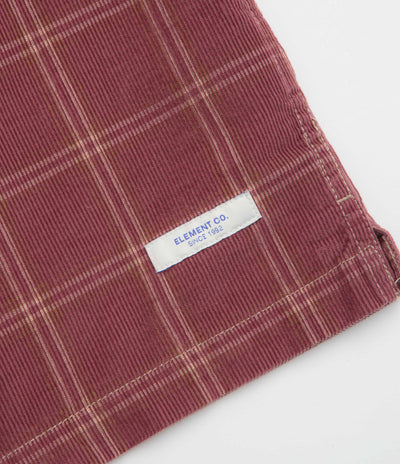 Element Relax Corduroy Short Sleeve Shirt in Nocturne and Oat
