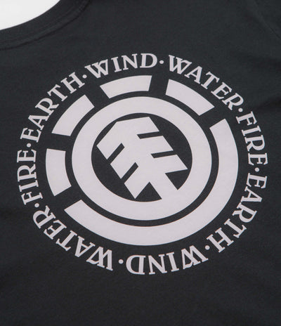 Element Seal Back Print T-Shirt in Off Black