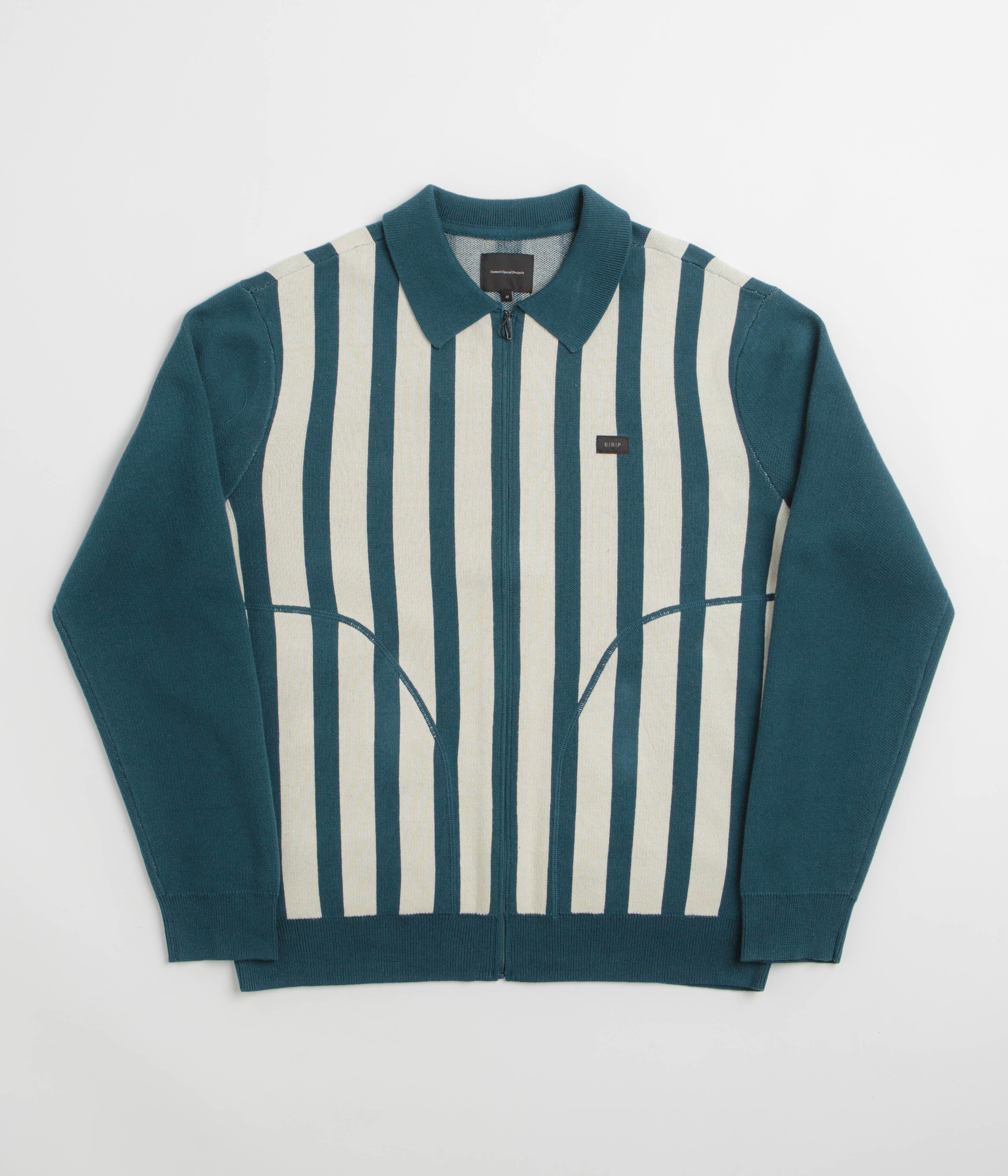 Element Special Projects Paver Zip Polo Sweatshirt - Blue Stripes