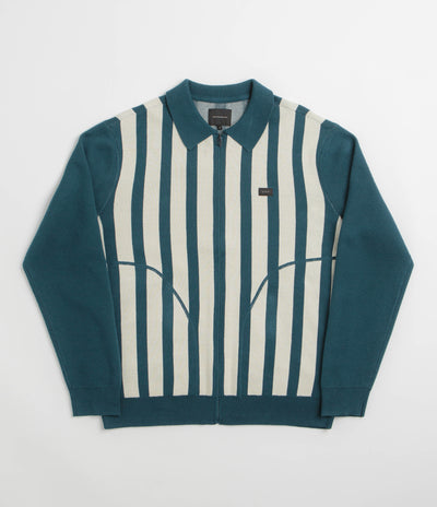Element Special Projects Paver Zip Polo Sweatshirt - Blue Stripes