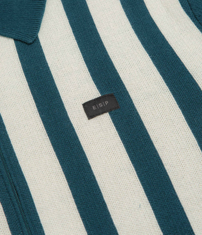 Element Special Projects Paver Zip Polo Sweatshirt - Blue Stripes