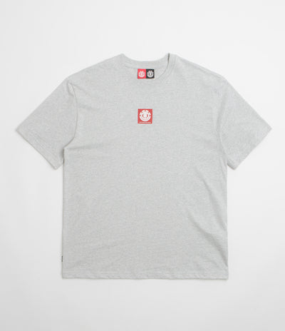 Element Square Logo T-Shirt in Mid Grey Heather