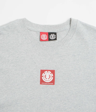 Element Square Logo T-Shirt in Mid Grey Heather