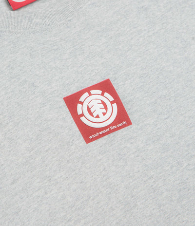 Element Square Logo T-Shirt in Mid Grey Heather