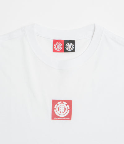 Element Square Logo T-Shirt in Optic White