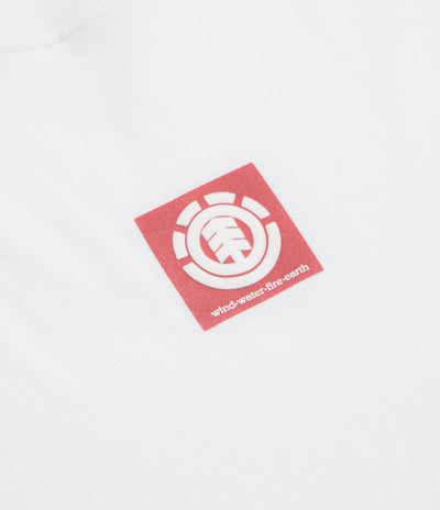 Element Square Logo T-Shirt in Optic White